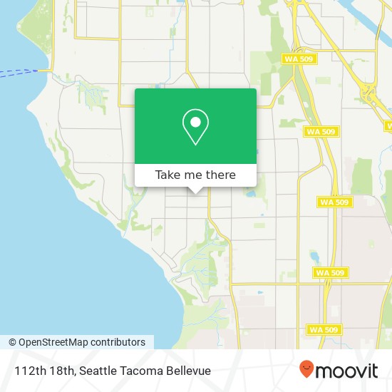 Mapa de 112th 18th, Seattle, WA 98146