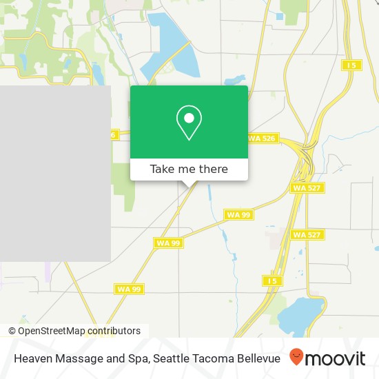 Mapa de Heaven Massage and Spa, 9304 Evergreen Way