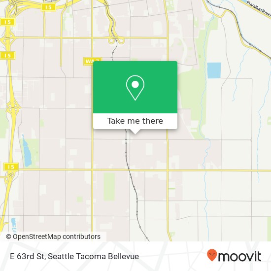 Mapa de E 63rd St, Tacoma, WA 98404