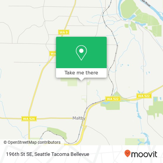 Mapa de 196th St SE, Snohomish, WA 98296