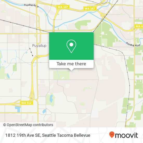 Mapa de 1812 19th Ave SE, Puyallup, WA 98372