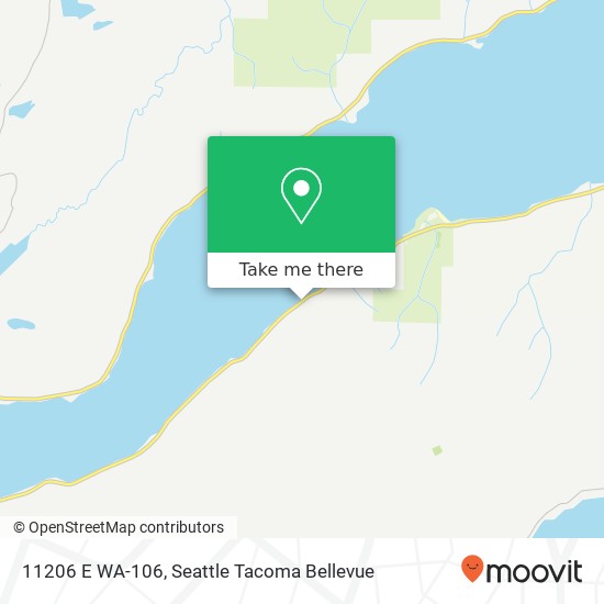 Mapa de 11206 E WA-106, Union, WA 98592