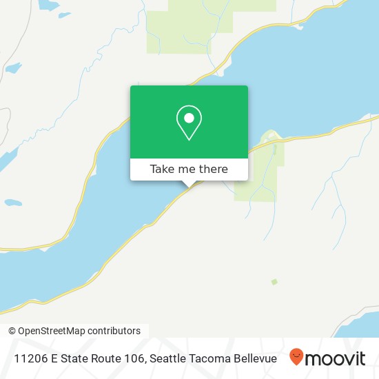 Mapa de 11206 E State Route 106, Union, WA 98592