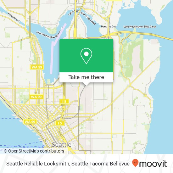 Mapa de Seattle Reliable Locksmith, 630 12th Ave E