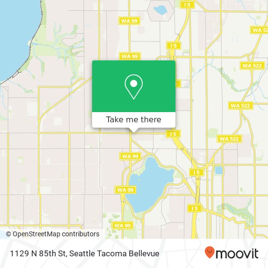 Mapa de 1129 N 85th St, Seattle, WA 98103