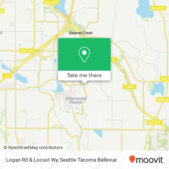 Logan Rd & Locust Wy map