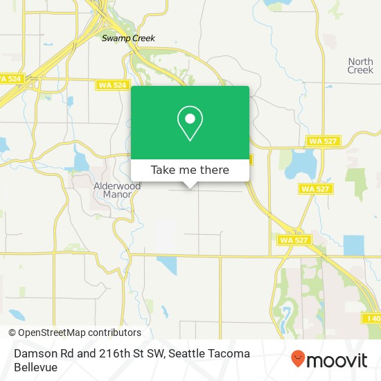 Damson Rd and 216th St SW, Bothell, WA 98021 map