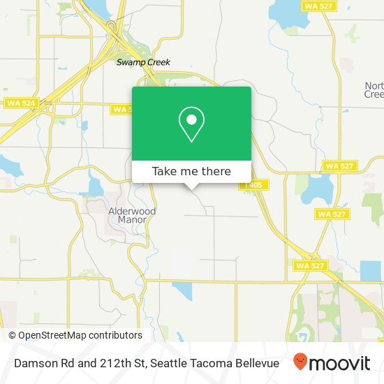 Damson Rd and 212th St, Bothell, WA 98021 map