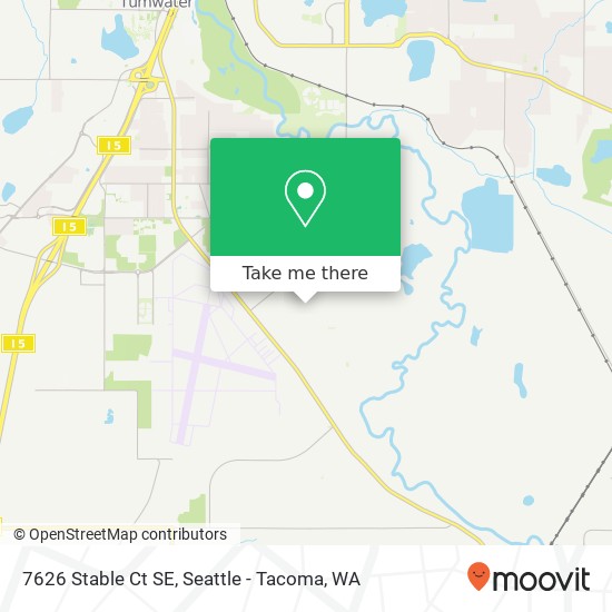 7626 Stable Ct SE, Tumwater, WA 98501 map