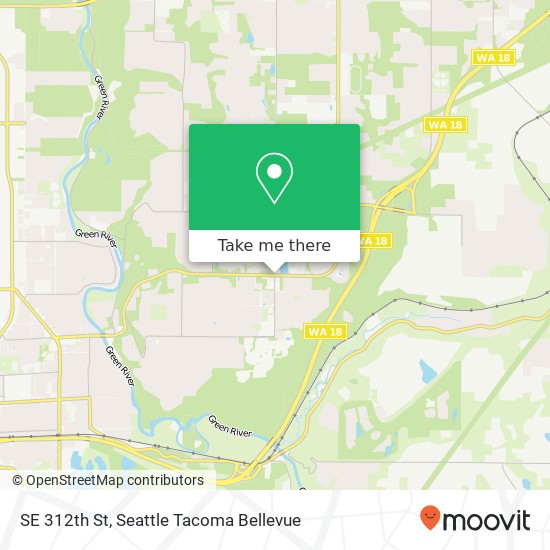 Mapa de SE 312th St, Auburn, WA 98092