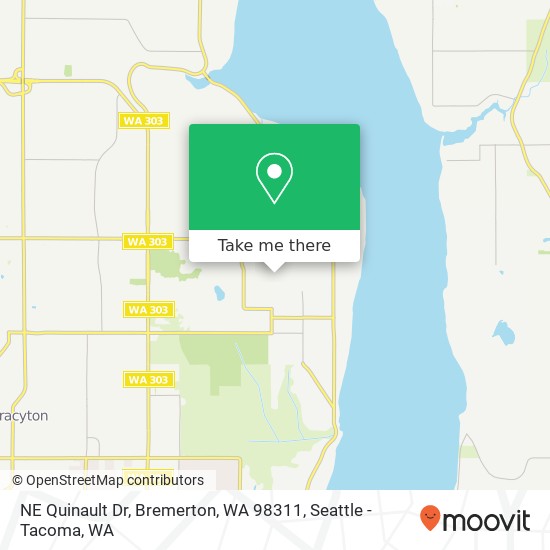 Mapa de NE Quinault Dr, Bremerton, WA 98311