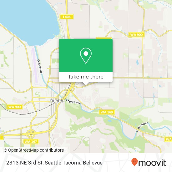 Mapa de 2313 NE 3rd St, Renton, WA 98056