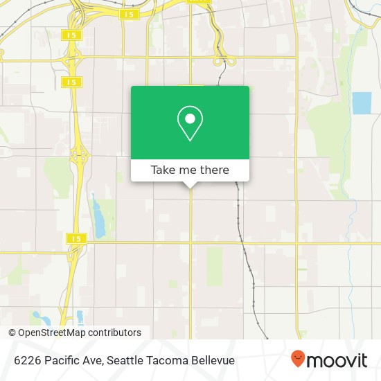 6226 Pacific Ave, Tacoma, WA 98408 map