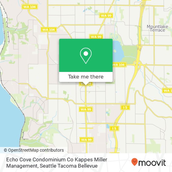 Mapa de Echo Cove Condominium Co Kappes Miller Management, 19414 Aurora Ave N