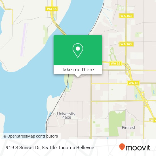 919 S Sunset Dr, Tacoma, WA 98465 map