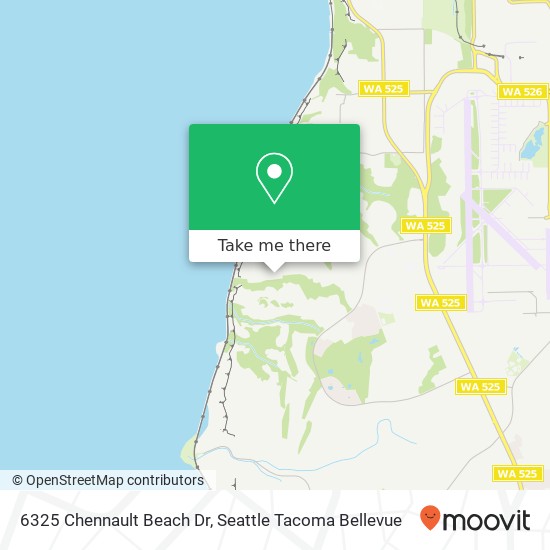 Mapa de 6325 Chennault Beach Dr, Mukilteo, WA 98275
