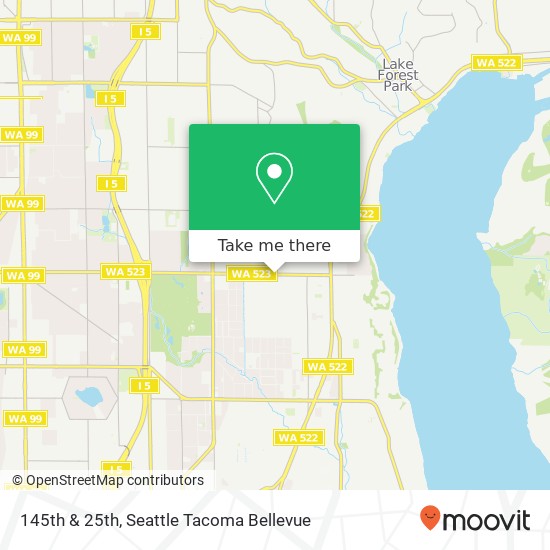 Mapa de 145th & 25th, Seattle, WA 98155