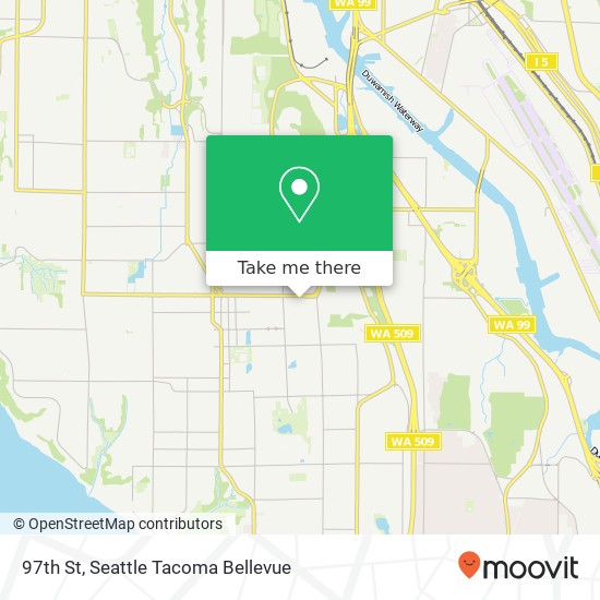 Mapa de 97th St, Seattle, WA 98106