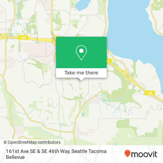 161st Ave SE & SE 46th Way, Bellevue, WA 98006 map