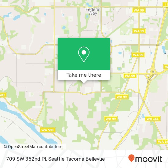 Mapa de 709 SW 352nd Pl, Federal Way, WA 98023