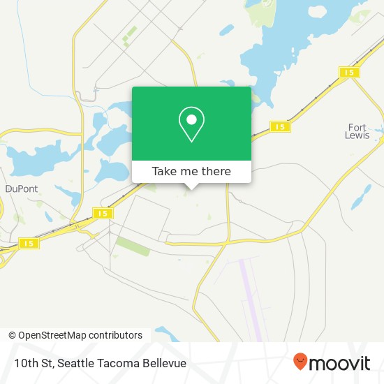 Mapa de 10th St, Tacoma, WA 98433