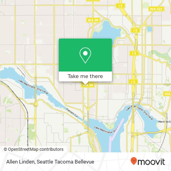 Mapa de Allen Linden, Seattle, WA 98103