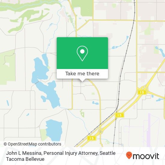 Mapa de John L Messina, Personal Injury Attorney, 10009 59th Ave SW