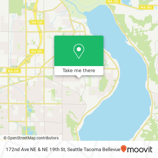 172nd Ave NE & NE 19th St, Bellevue, WA 98008 map