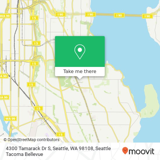 4300 Tamarack Dr S, Seattle, WA 98108 map