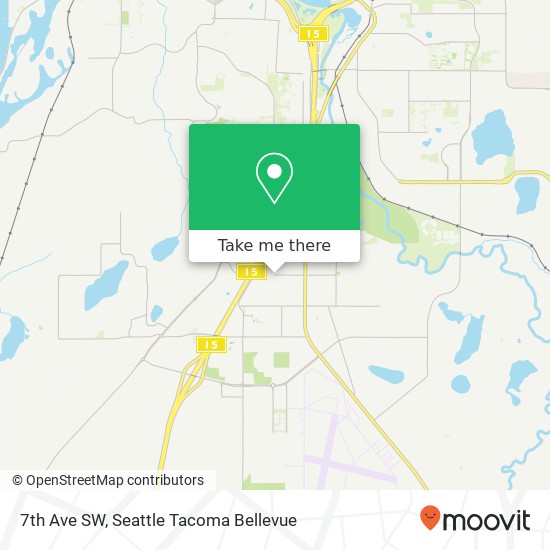 7th Ave SW, Tumwater, WA 98501 map
