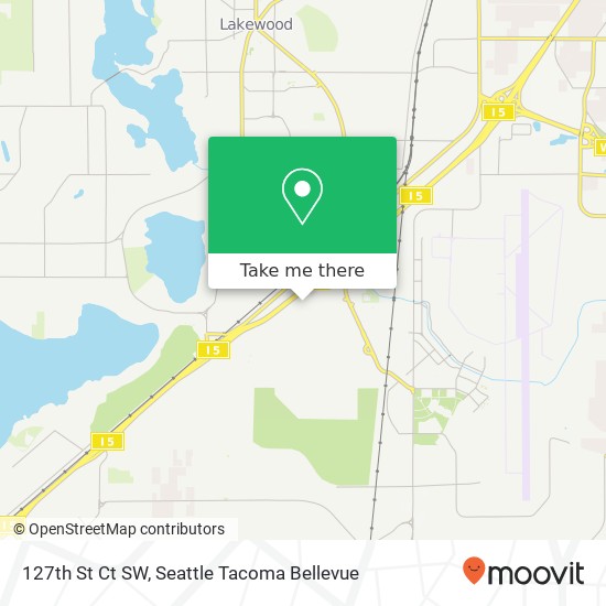 127th St Ct SW, Lakewood, WA 98499 map