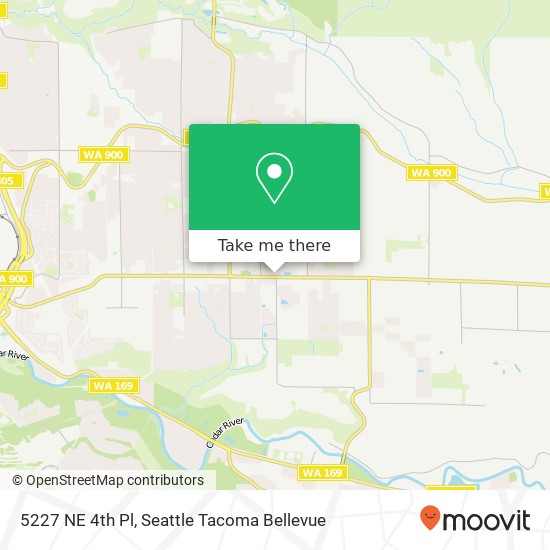 Mapa de 5227 NE 4th Pl, Renton, WA 98059