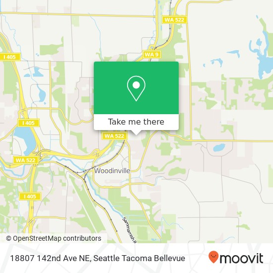 Mapa de 18807 142nd Ave NE, Woodinville, WA 98072