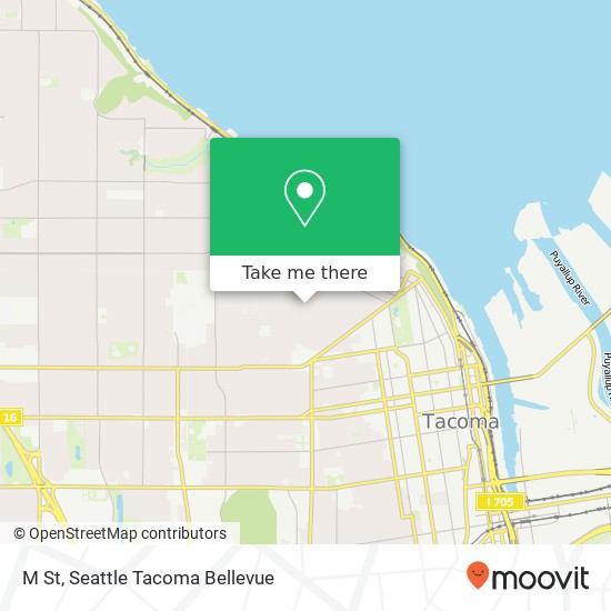 Mapa de M St, Tacoma, WA 98403