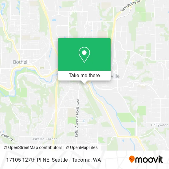 Mapa de 17105 127th Pl NE