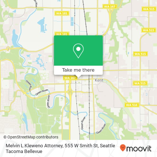 Mapa de Melvin L Kleweno Attorney, 555 W Smith St