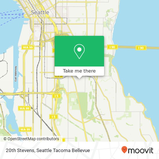 Mapa de 20th Stevens, Seattle, WA 98144