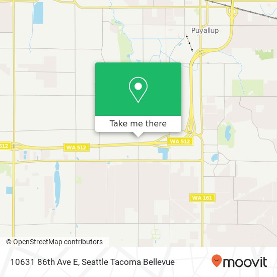 Mapa de 10631 86th Ave E, Puyallup, WA 98373