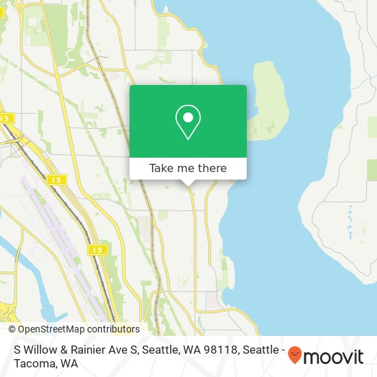 S Willow & Rainier Ave S, Seattle, WA 98118 map