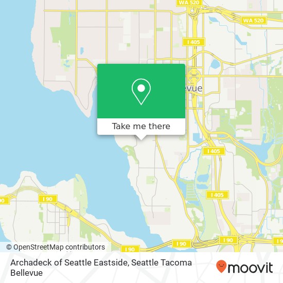 Mapa de Archadeck of Seattle Eastside, 10011 SE 8th St