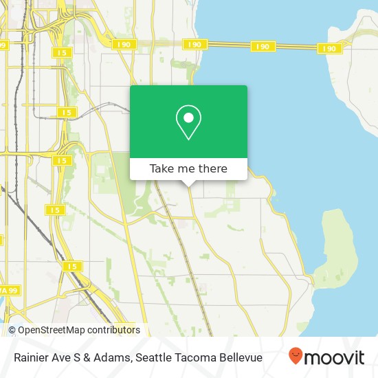 Rainier Ave S & Adams, Seattle, WA 98118 map