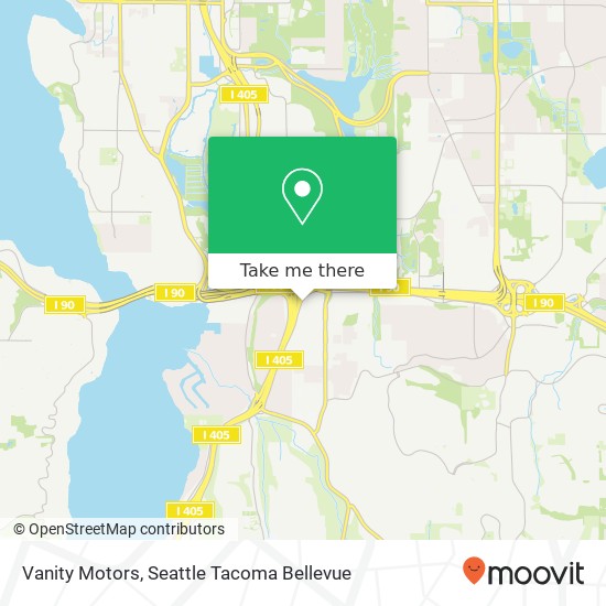Mapa de Vanity Motors, 12404 SE 38th St