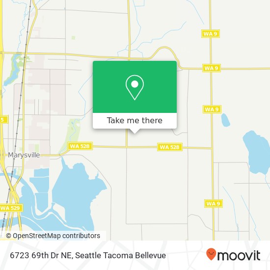 Mapa de 6723 69th Dr NE, Marysville, WA 98270