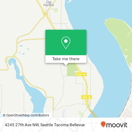 Mapa de 4245 27th Ave NW, Gig Harbor, WA 98335