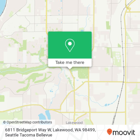 Mapa de 6811 Bridgeport Way W, Lakewood, WA 98499