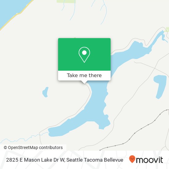 Mapa de 2825 E Mason Lake Dr W, Grapeview, WA 98546