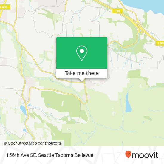 Mapa de 156th Ave SE, Bellevue, WA 98006