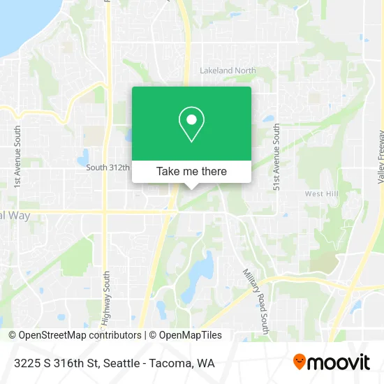 3225 S 316th St map
