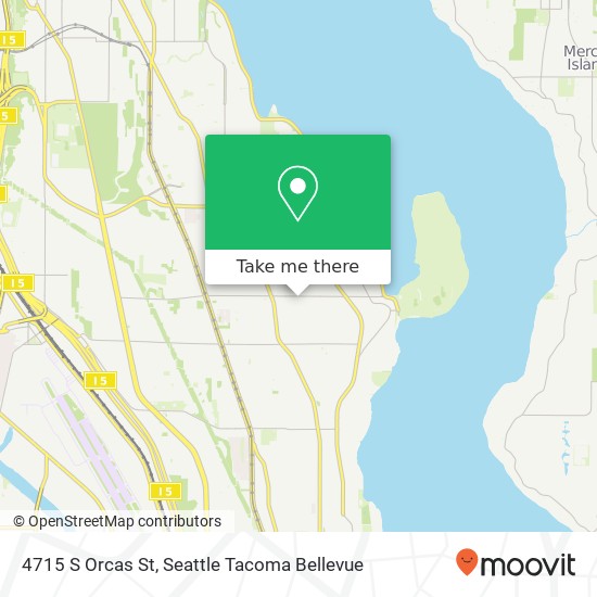 Mapa de 4715 S Orcas St, Seattle, WA 98118