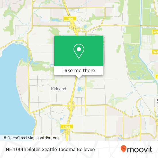 NE 100th Slater, Kirkland, WA 98033 map